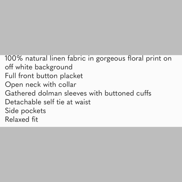 JOHANNA ORTIZ x H&M Linen Shirt Floral Print Dolman Sleeve Midi Dress - Picture 10 of 16